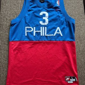 Allan Iverson Vintage Philidelphia Phillies NIKE Rewind Jersey, used YL #3